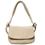 Wholesale - LT. CAMEL FLAP SHOULDER BAG wBRAIDED HANDLE C/P 12